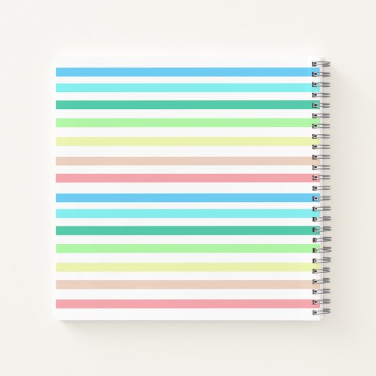 Regenboog Eenhoorn Persoonlijk Aangepast Notitieboek (Achterkant)