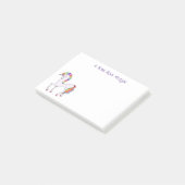 Regenboog Eenhoorn Persoonlijk  Post-it® Notes (Schuin)