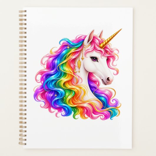 Regenboog Eenhoorn Planner (Voorkant)