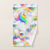 Regenboog Eenhoorn Prinses Starburst Badkamer Bad Handdoek (Handdoek)