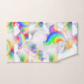 Regenboog Eenhoorn Prinses Starburst Badkamer Bad Handdoek (Handdoek)