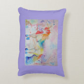 Regenboog Eenhoorn Roze Meisjes Nursery Liefde Kus Accent Kussen (Achterkant (Verticaal))