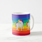 Regenboog Eenhoorns Parade Koffiemok (Voorkant rechts)