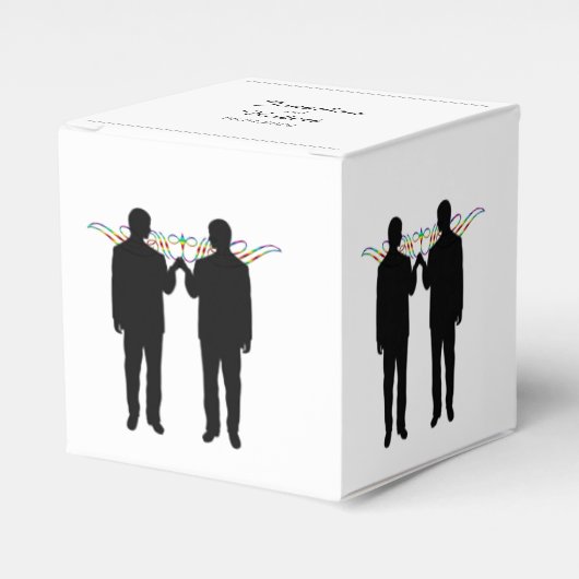 Regenboog Elegantie Trouwcadeau Doos Bedankdoosjes (Voorkant Zijde)