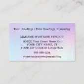 Regenboog Elementen Pentagram Psychische Zaken Visitekaartje (Achterkant)