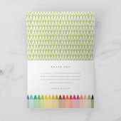 Regenboog elke dag van de zondag bedankkaart (Binnen)