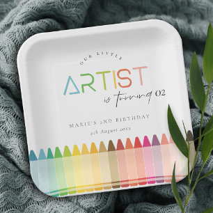 Regenboog elke dag van de zondag papieren bordje