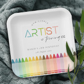 Regenboog elke dag van de zondag papieren bordje