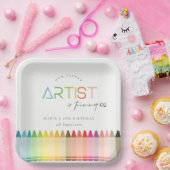 Regenboog elke dag van de zondag papieren bordje (Feest)