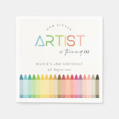 Regenboog elke dag van de zondag servet (Voorkant)