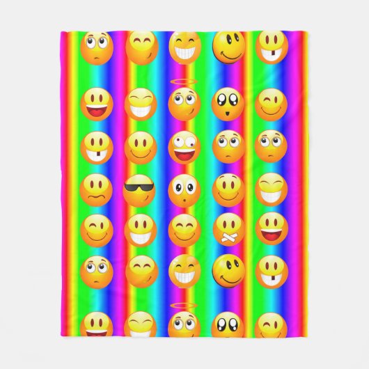 regenboog emoji deken (Voorkant)