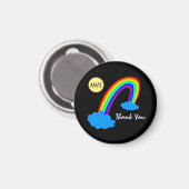 Regenboog en bedankt "NHS" /clouds UK Magneet (Voorkant / Achterkant)