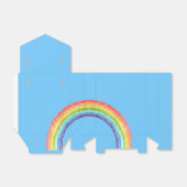 Regenboog en blauwe lucht bedankdoosjes (Uitgevouwen)