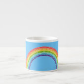 Regenboog en blauwe lucht espresso kop (Voorkant)