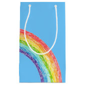 Regenboog en blauwe lucht klein cadeauzakje (Voorkant)