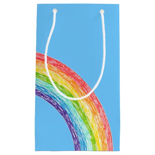 Regenboog en blauwe lucht klein cadeauzakje (Voorkant)