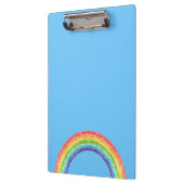 Regenboog en blauwe lucht klembord (Links)