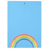 Regenboog en blauwe lucht klembord (Achterkant)