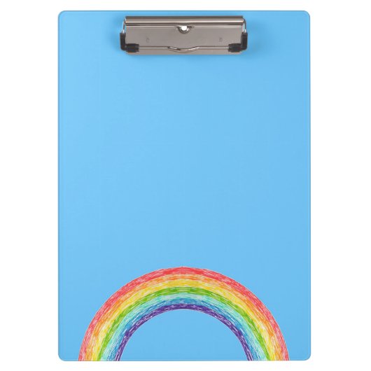 Regenboog en blauwe lucht klembord (Voorkant)