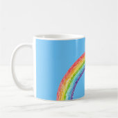 Regenboog en blauwe lucht koffiemok (Links)