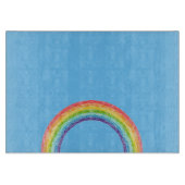 Regenboog en blauwe lucht snijplank (Voorkant)