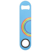 Regenboog en blauwe lucht speed flessenopener (Voorkant)