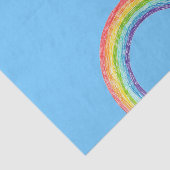 Regenboog en blauwe lucht tissuepapier (Detail)