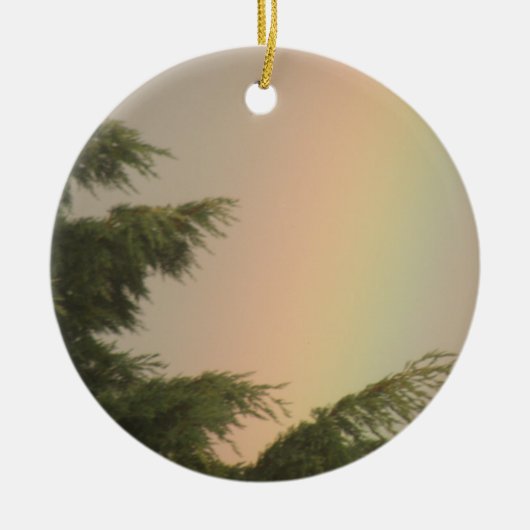 Regenboog en bomen ornament (Voorkant)