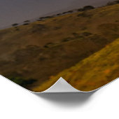 Regenboog en boomlandschap poster (Hoek)