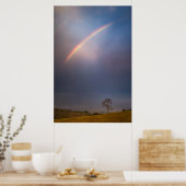 Regenboog en boomlandschap poster (Keuken)