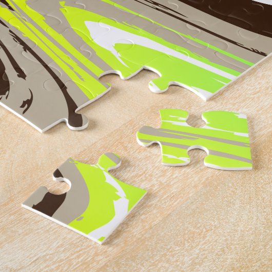 regenboog- en chocoladestrokken legpuzzel (Zijkant)