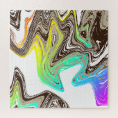 regenboog- en chocoladestrokken legpuzzel (Horizontaal)