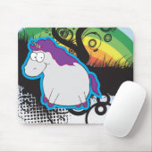 Regenboog en eenduidige Mousepad Muismat (Met muis)