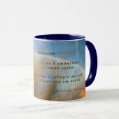 Regenboog en gedicht, mok (Voorkant rechts)