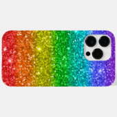 Regenboog en glitter Case-Mate iPhone case (Achterkant (horizontaal))