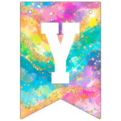 Regenboog en Gouden Banier Vlaggetjes (Tweede vlag)