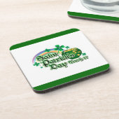 Regenboog en goudpit - bier onderzetter (Linkerzijde)