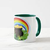 Regenboog en goudpit mok (Voorkant rechts)