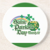 Regenboog en goudpit - zandsteen onderzetter (Voorkant)