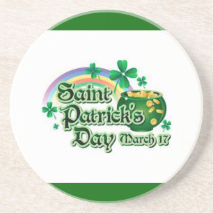 Regenboog en goudpit - zandsteen onderzetter