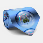 Regenboog en groene boom stropdas (Opgerold)