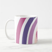 regenboog en hart Paars Koffiemok (Links)