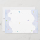 Regenboog en harten Foto Verjaardag Kaart (Achterkant)