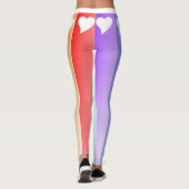 Regenboog en harten leggings (Achterkant)
