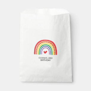 Regenboog en harten Verjaardagsfeestje Favor Tasse Bedankzakje