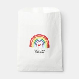 Regenboog en Hartjes Zakjes voor Verjaardagsfeestj
