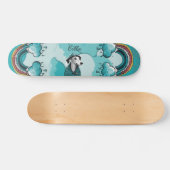Regenboog en Hond Persoonlijk Skateboard (Horizontaal)