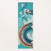 Regenboog en Hond Yogamat (Voorkant)