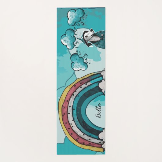 Regenboog en Hond Yogamat (Achterkant)