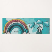 Regenboog en Hond Yogamat (Voorkant (horizontaal))